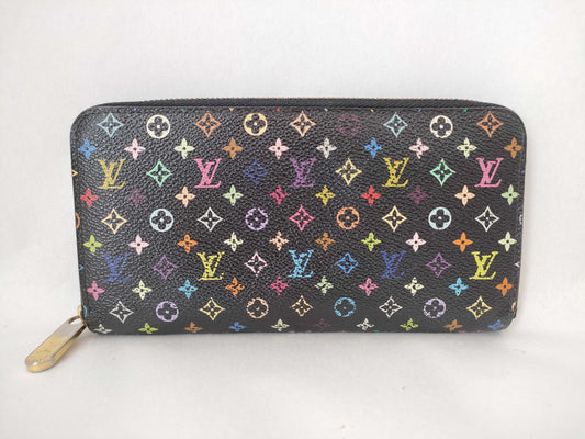 LOUIS VUITTON M60050 Monogram Multicolore LOUIS VUITTON Monogram Multicolore Louis Vuitton Zippy Wallet M60050 CA4132 Monogram Multicolore Wallet