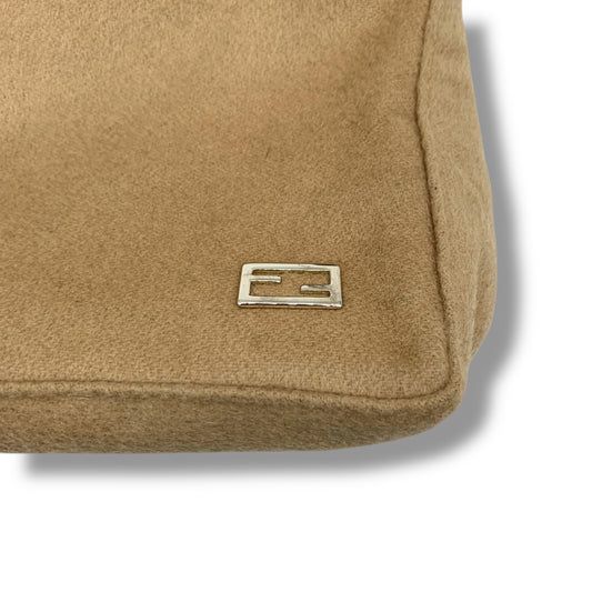 FENDI Accessory Pouch Wool Handbag