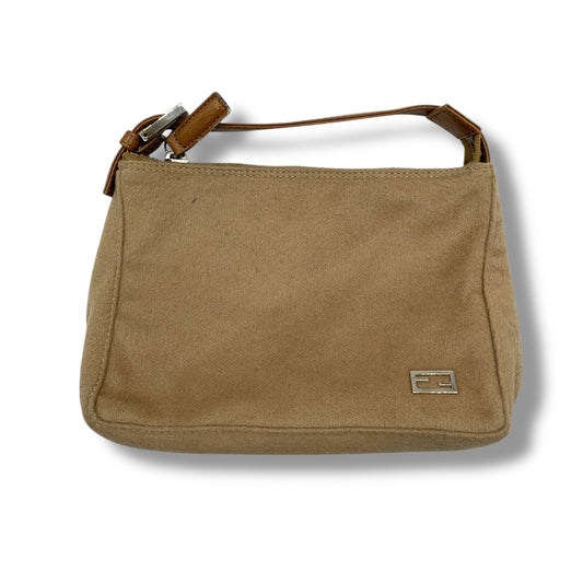 FENDI Accessory Pouch Wool Handbag