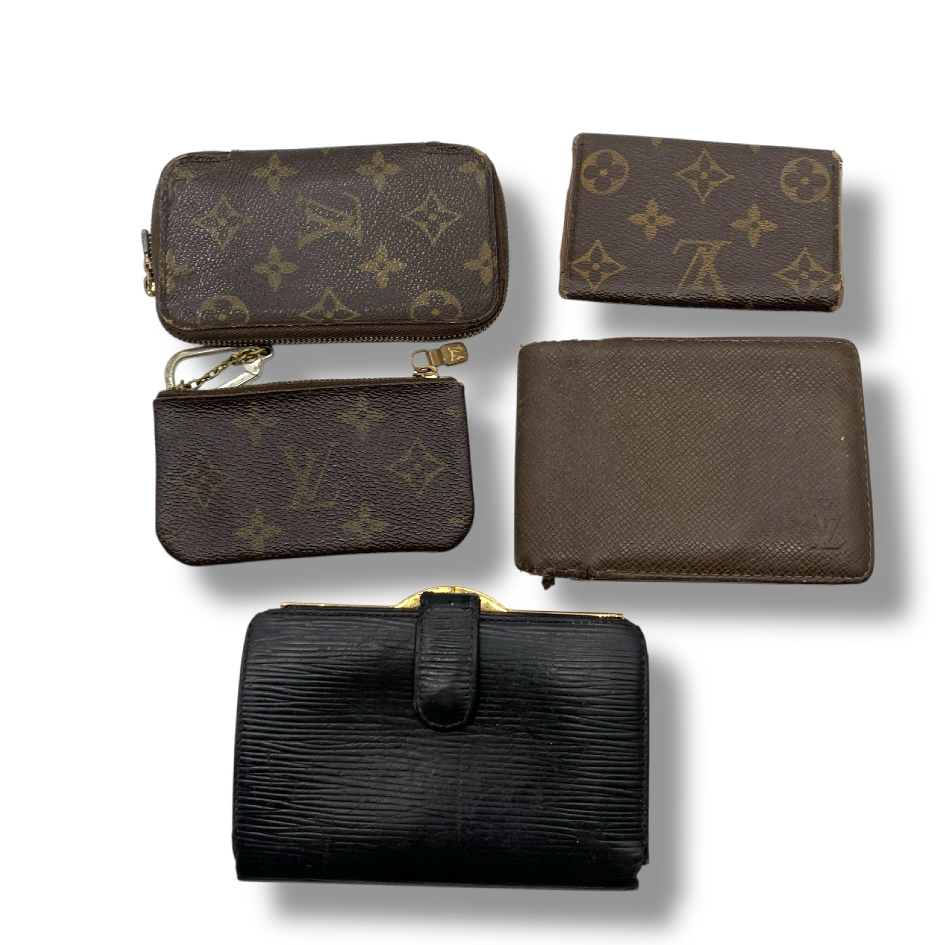 LOUIS VUITTON Monogram Taiga Wallet and Key Case 5-Piece Set Other Accessories