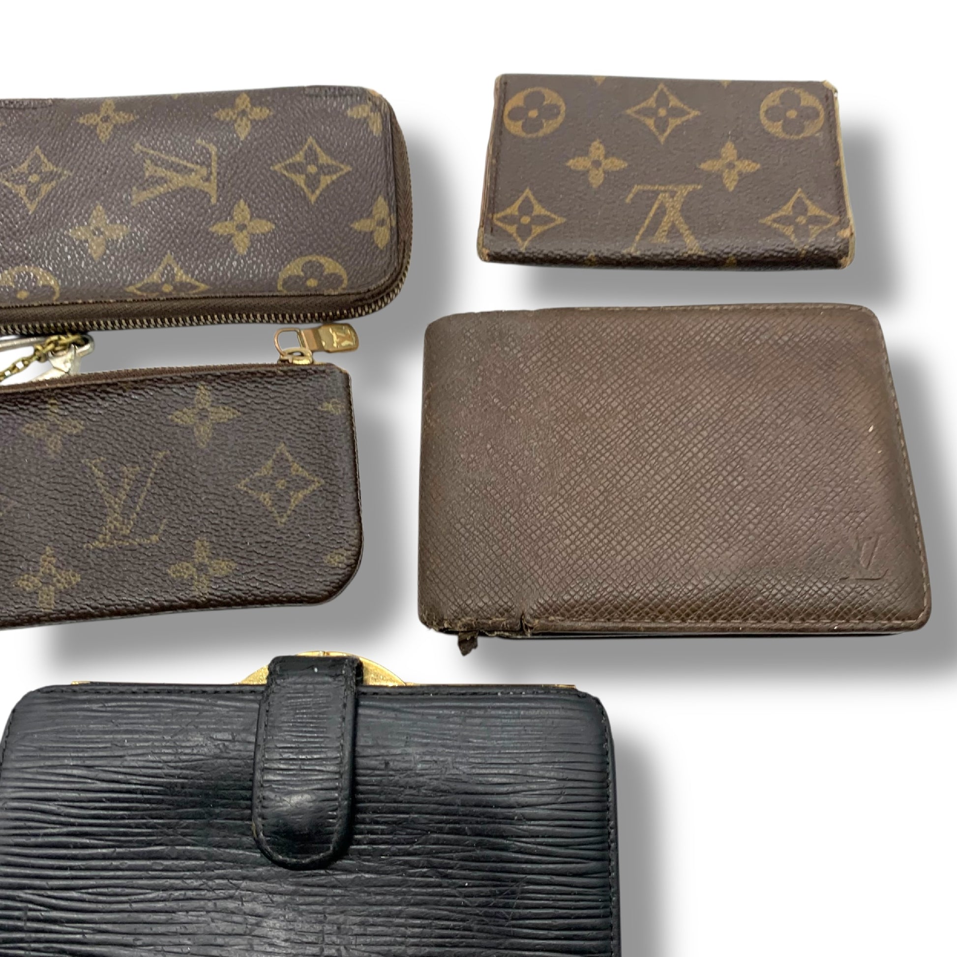 LOUIS VUITTON Monogram Taiga Wallet and Key Case 5-Piece Set Other Accessories