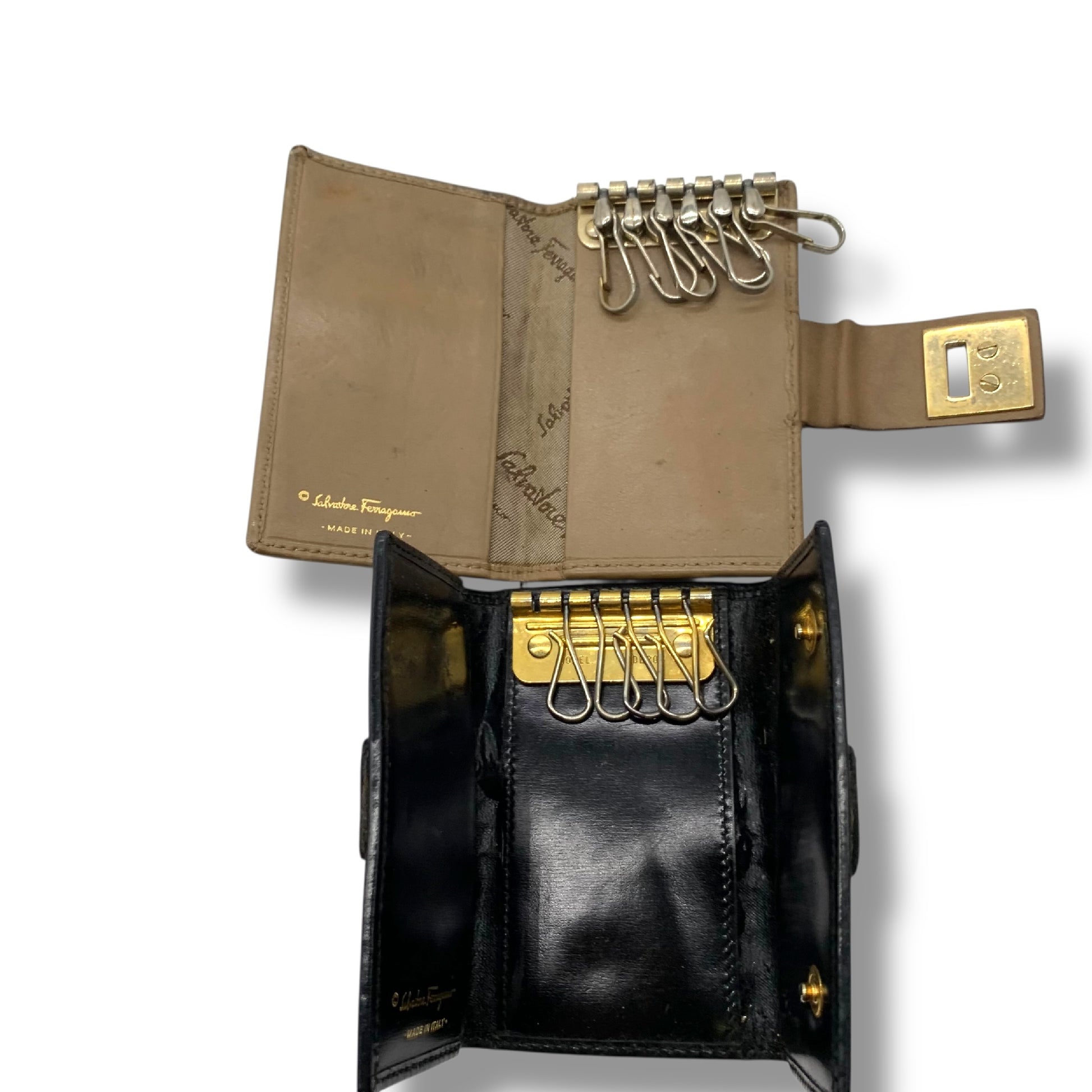 Salvatore Ferragamo 2-Piece Set Key Case Key Case Key Holder