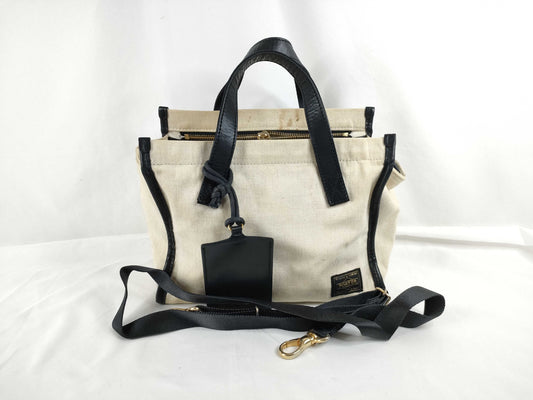 PORTER 2-way canvas handbag