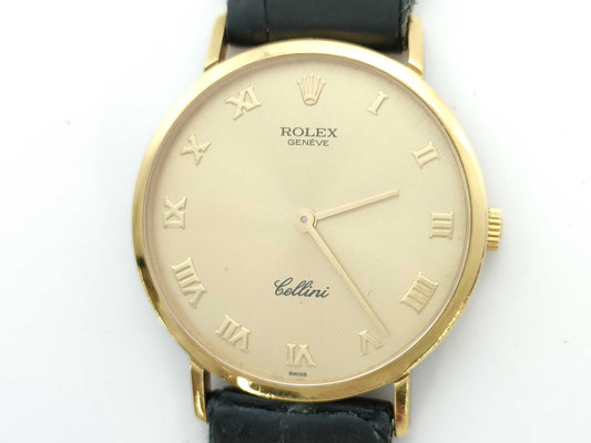 ROLEX Cellini 4112 N596610 Manual Winding K18 Women's Watch