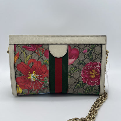 GUCCI Ophidia floral chain shoulder bag