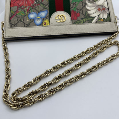 GUCCI Ophidia floral chain shoulder bag