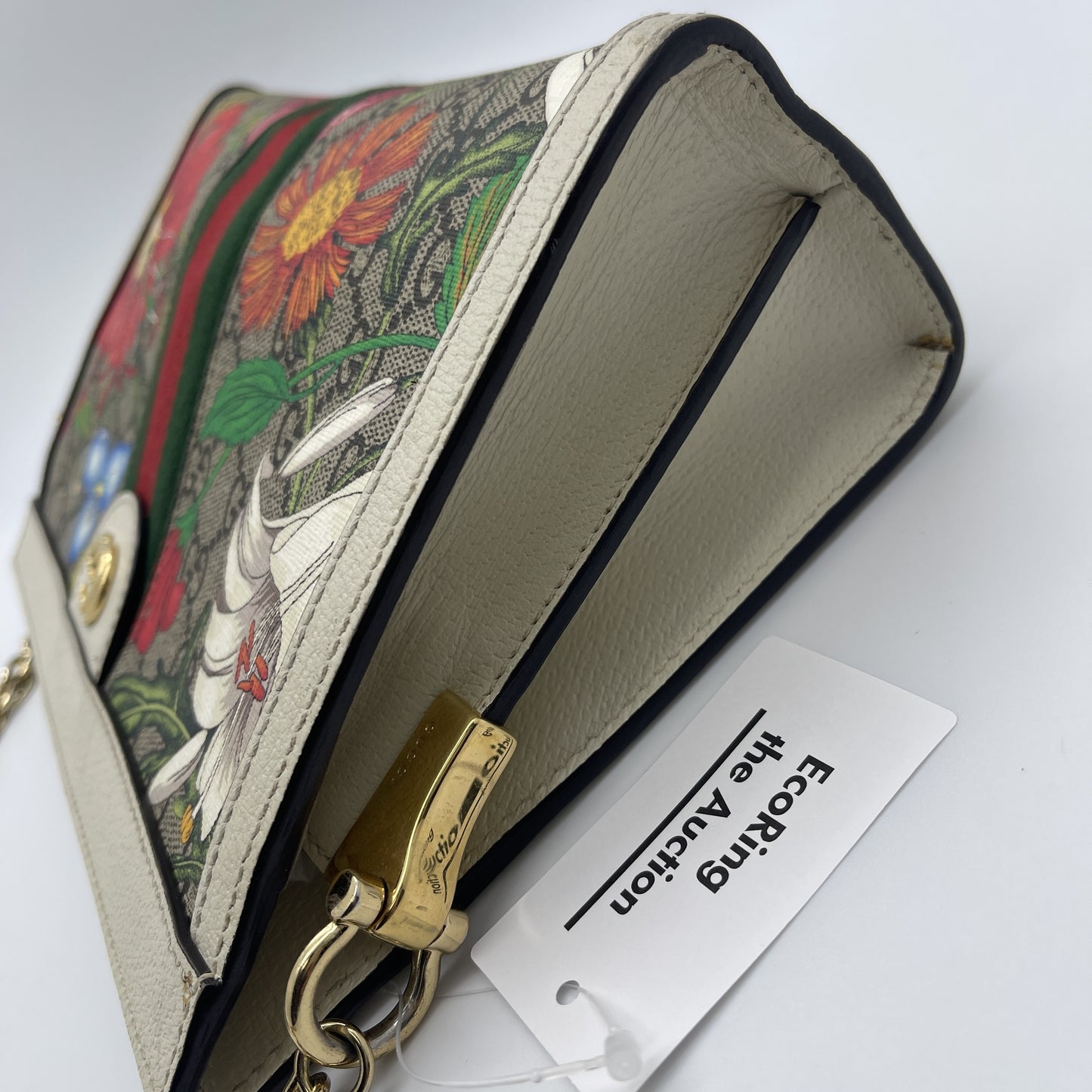 GUCCI Ophidia floral chain shoulder bag