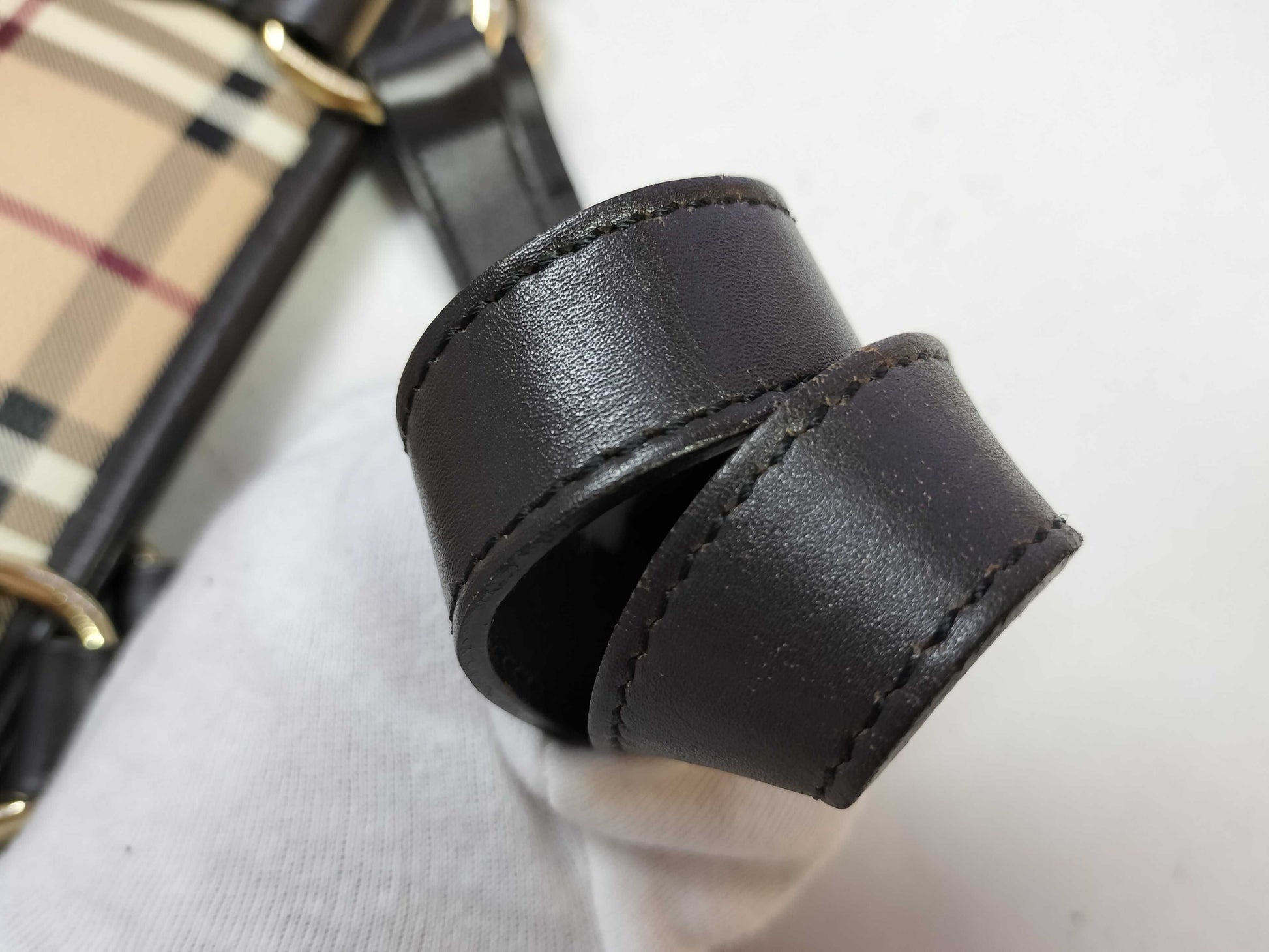 BURBERRY Shadow Horse Nova Check Tote Bag