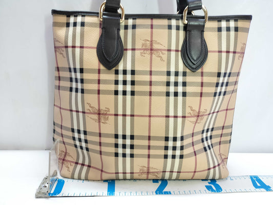 BURBERRY Shadow Horse Nova Check Tote Bag