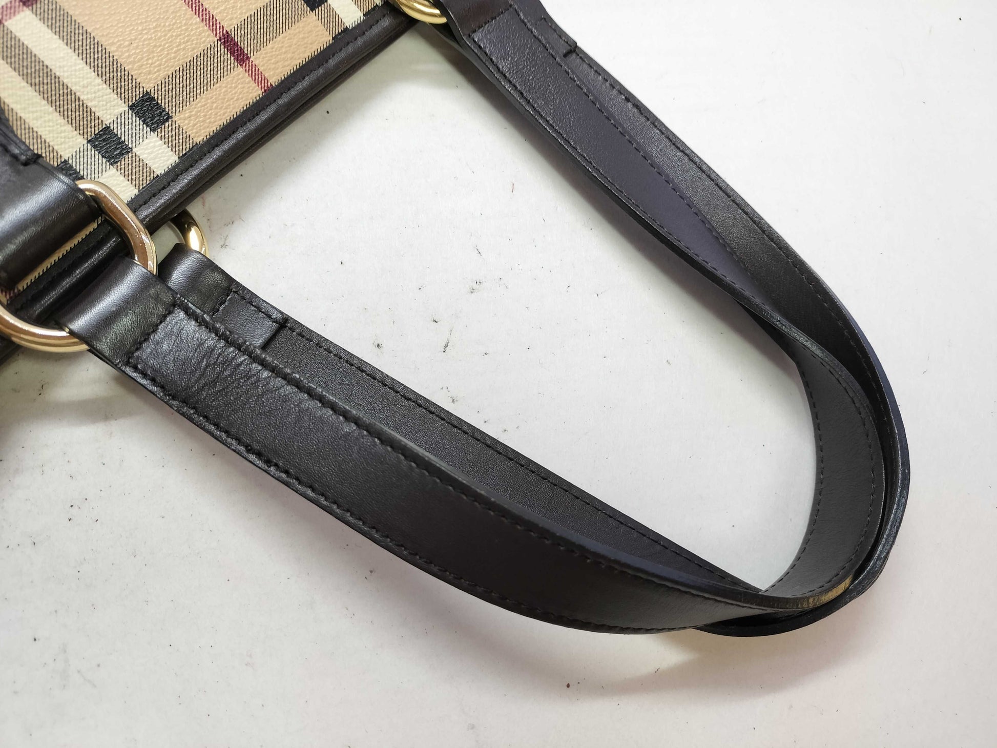 BURBERRY Shadow Horse Nova Check Tote Bag