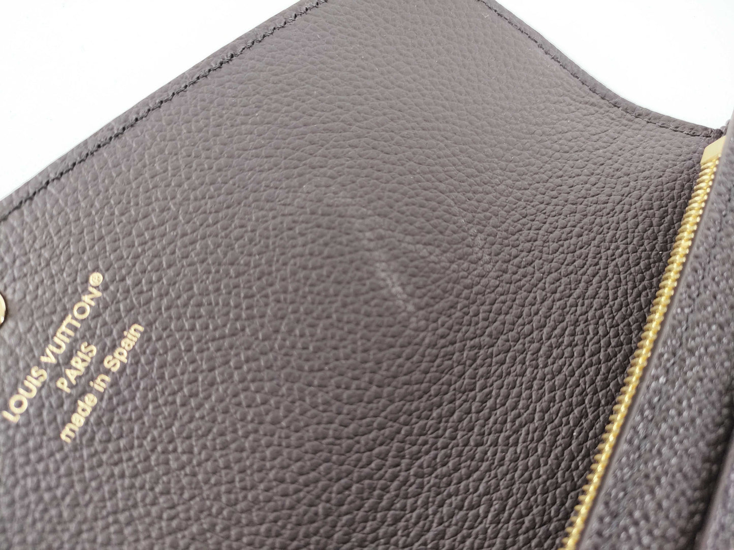LOUIS VUITTON Monogram Empreinte Portefeuille Sarah Black M80496 IC Wallet