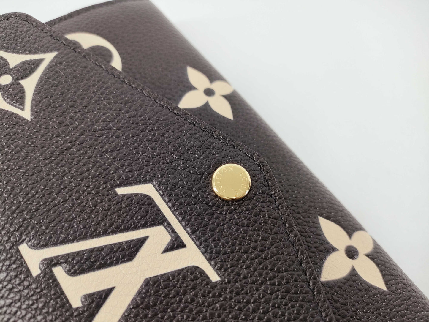LOUIS VUITTON Monogram Empreinte Portefeuille Sarah Black M80496 IC Wallet