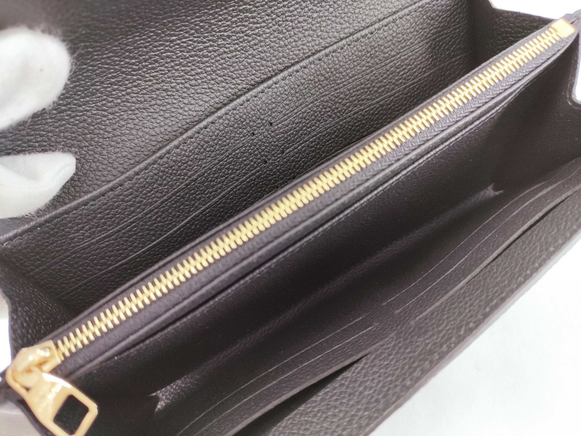 LOUIS VUITTON Monogram Empreinte Portefeuille Sarah Black M80496 IC Wallet