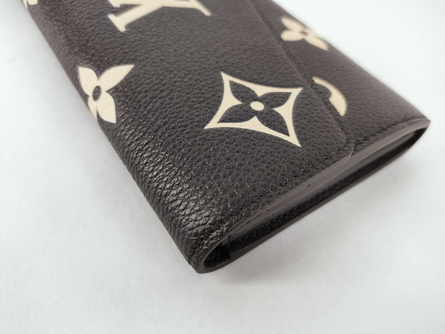 LOUIS VUITTON Monogram Empreinte Portefeuille Sarah Black M80496 IC Wallet