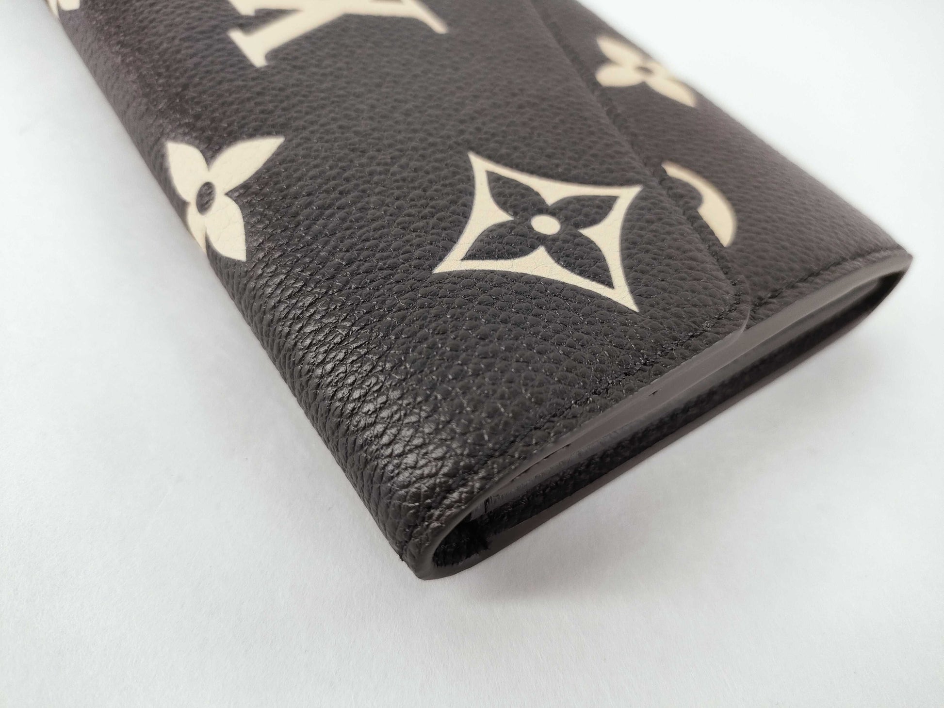 LOUIS VUITTON Monogram Empreinte Portefeuille Sarah Black M80496 IC Wallet