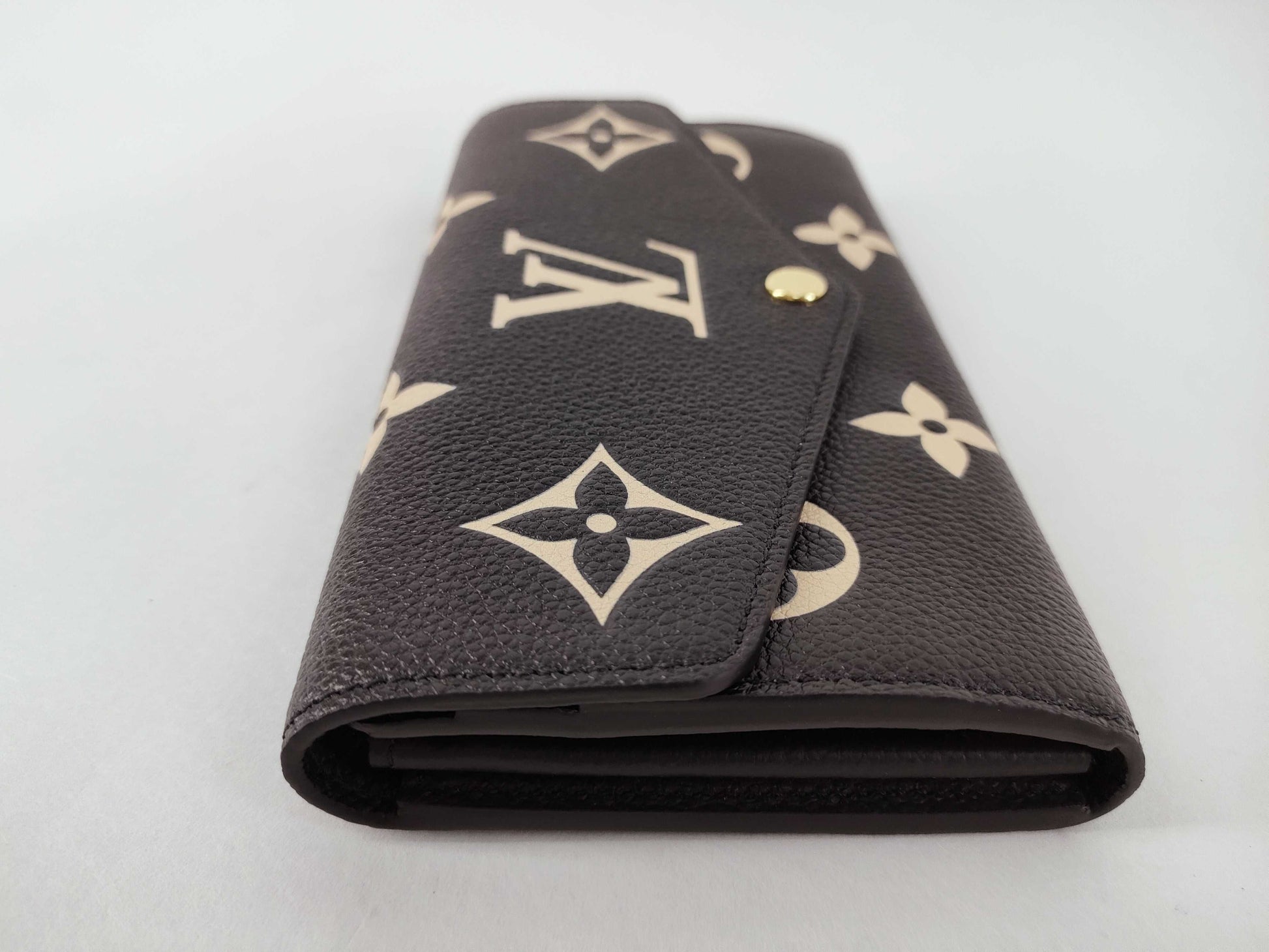 LOUIS VUITTON Monogram Empreinte Portefeuille Sarah Black M80496 IC Wallet
