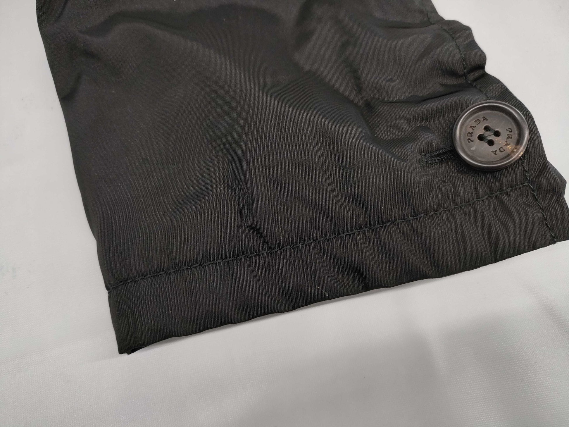 PRADA PRADA Prada Double-Breasted Coat, Padded, Black, Men's, Size S
