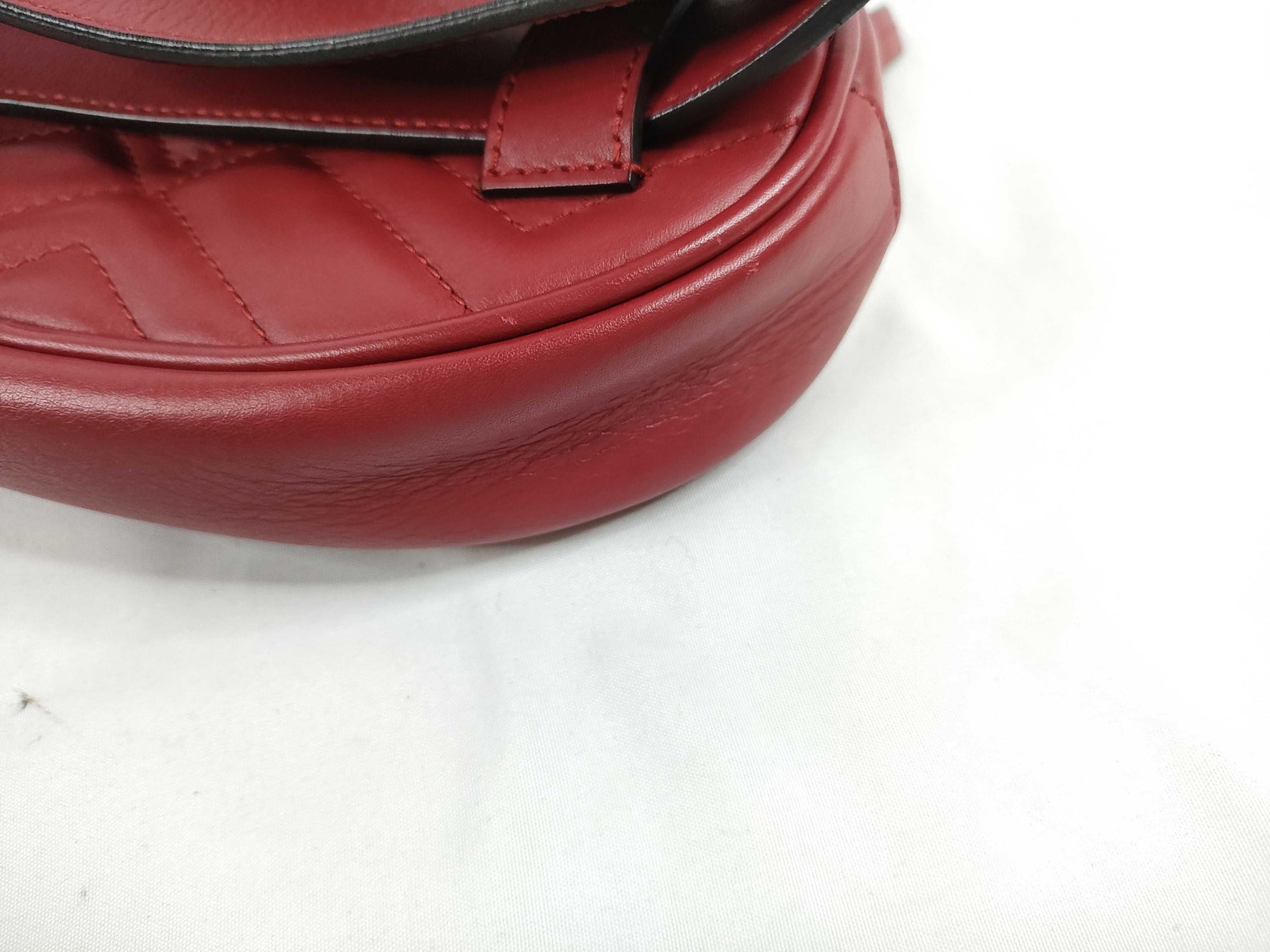 GUCCI Gucci Belt Bag Shoulder Bag Marmont Red Shoulder Bag