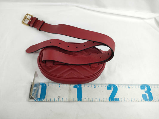 GUCCI Gucci Belt Bag Shoulder Bag Marmont Red Shoulder Bag