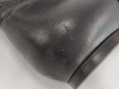 CHANEL Boots/Size 38/Black/Leather Other Shoes