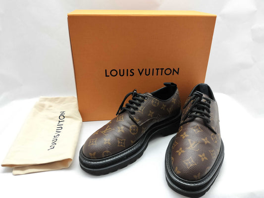 LOUIS VUITTON Monogram Louis Vuitton Black Ice Line Derby Other Shoes
