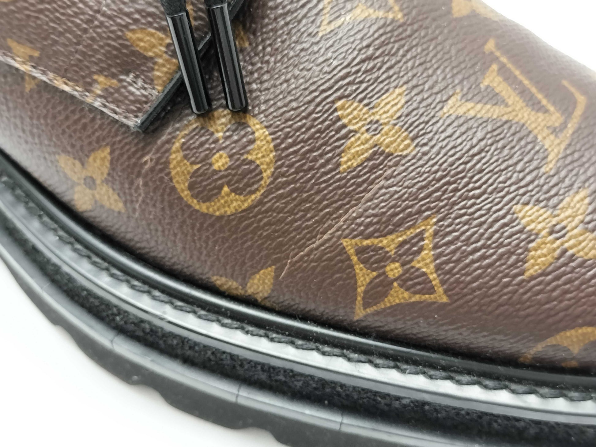 LOUIS VUITTON Monogram Louis Vuitton Black Ice Line Derby Other Shoes