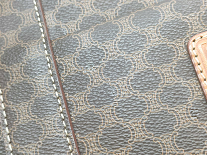 CELINE Macadam Tote Bag, Brown Leather, MC96 Tote Bag