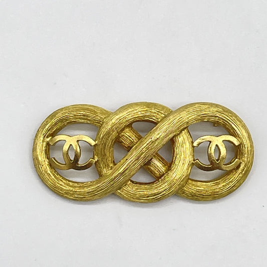 CHANEL Double Coco Brooch