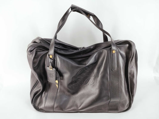 LOEWE Anagram Leather Boston Bag
