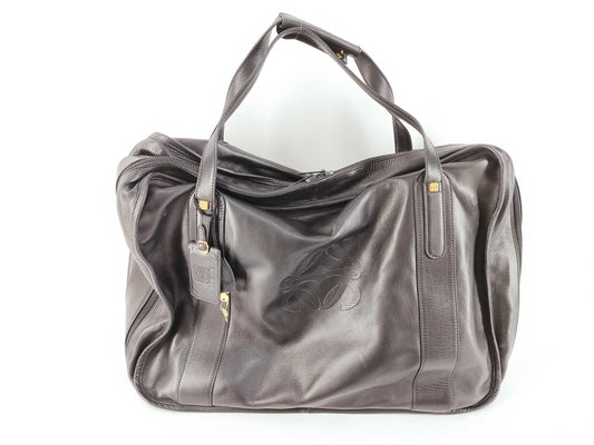 LOEWE Anagram Leather Boston Bag