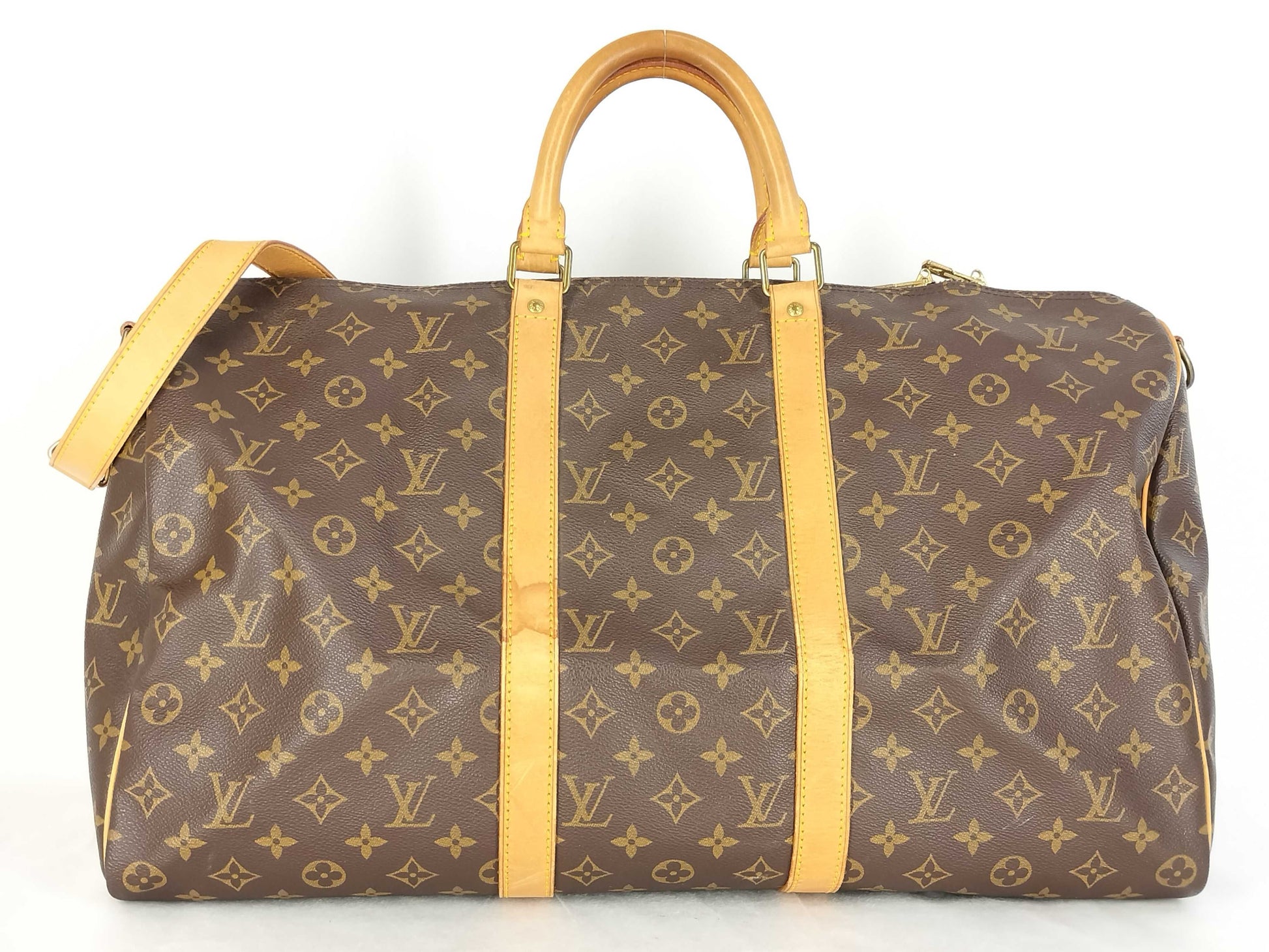 LOUIS VUITTON M41416 Monogram Louis Vuitton Keepall Bandouliere 50 Boston Bag M41416