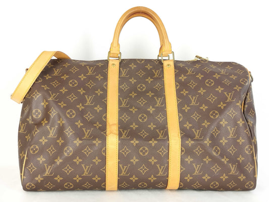 LOUIS VUITTON M41416 Monogram Louis Vuitton Keepall Bandouliere 50 Boston Bag M41416
