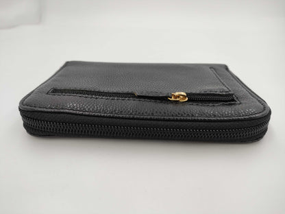 CHANEL CHANEL Deca Coco Caviar Leather Folding Wallet with Box, Cards, and Stickers, 6th Series