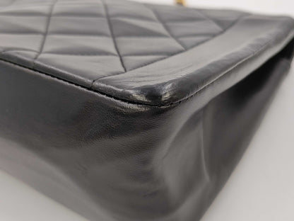 CHANEL Matelasse Diana Flap 25 Chain Shoulder Bag in Black Lambskin, No. 2, Shoulder Bag