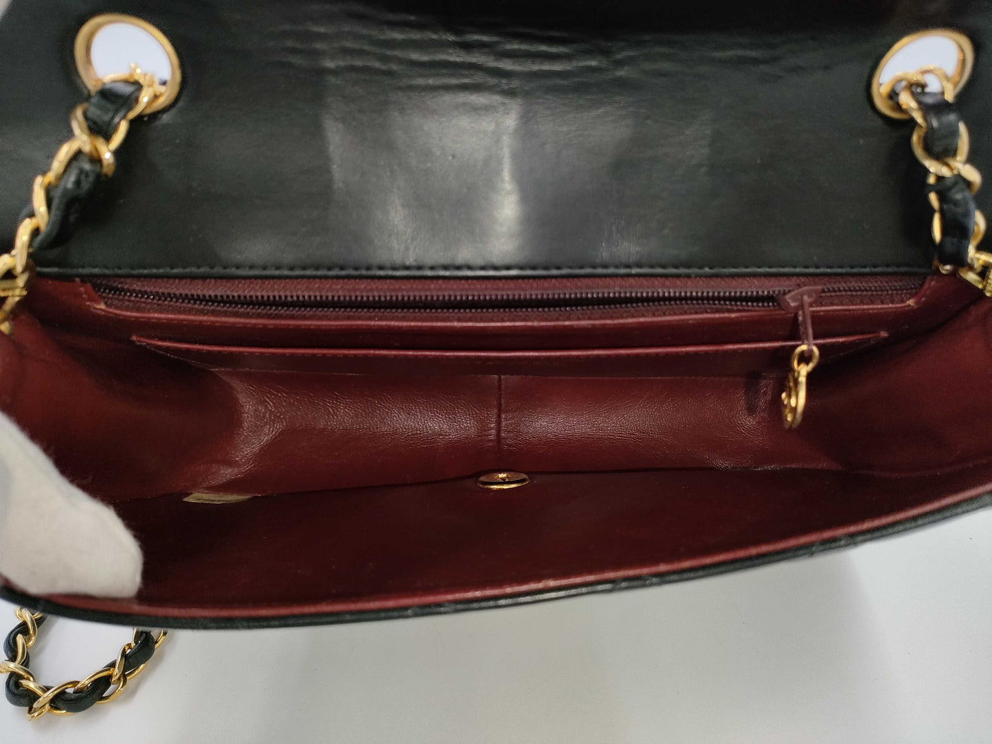 CHANEL Matelasse Diana Flap 25 Chain Shoulder Bag in Black Lambskin, No. 2, Shoulder Bag