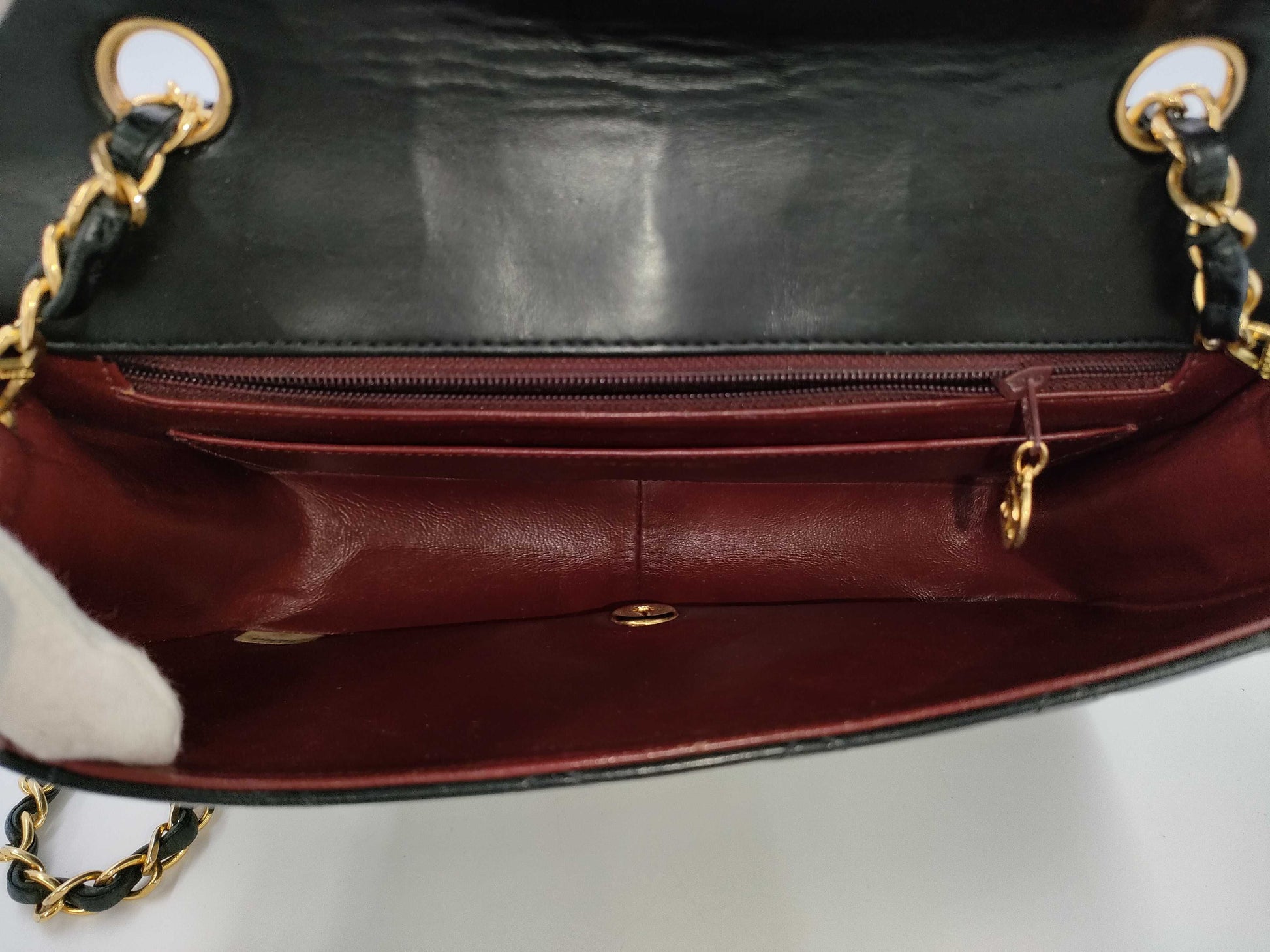 CHANEL Matelasse Diana Flap 25 Chain Shoulder Bag in Black Lambskin, No. 2, Shoulder Bag