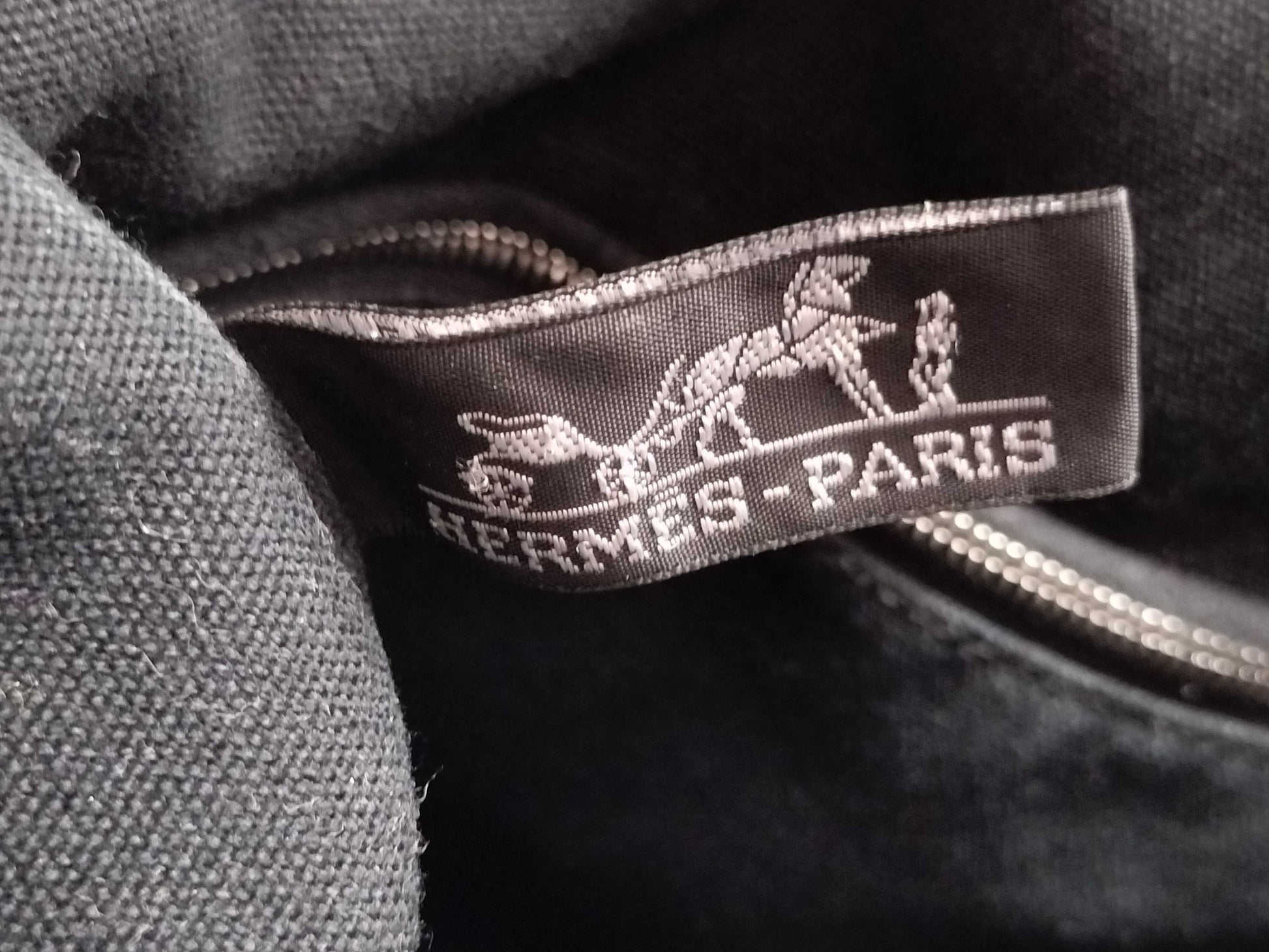 HERMES Canvas Handbag