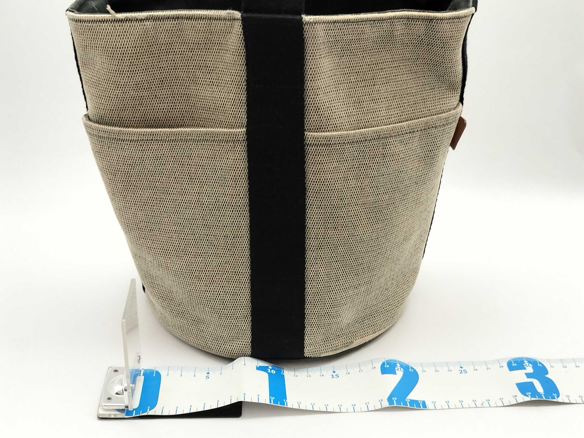 HERMES Canvas Handbag