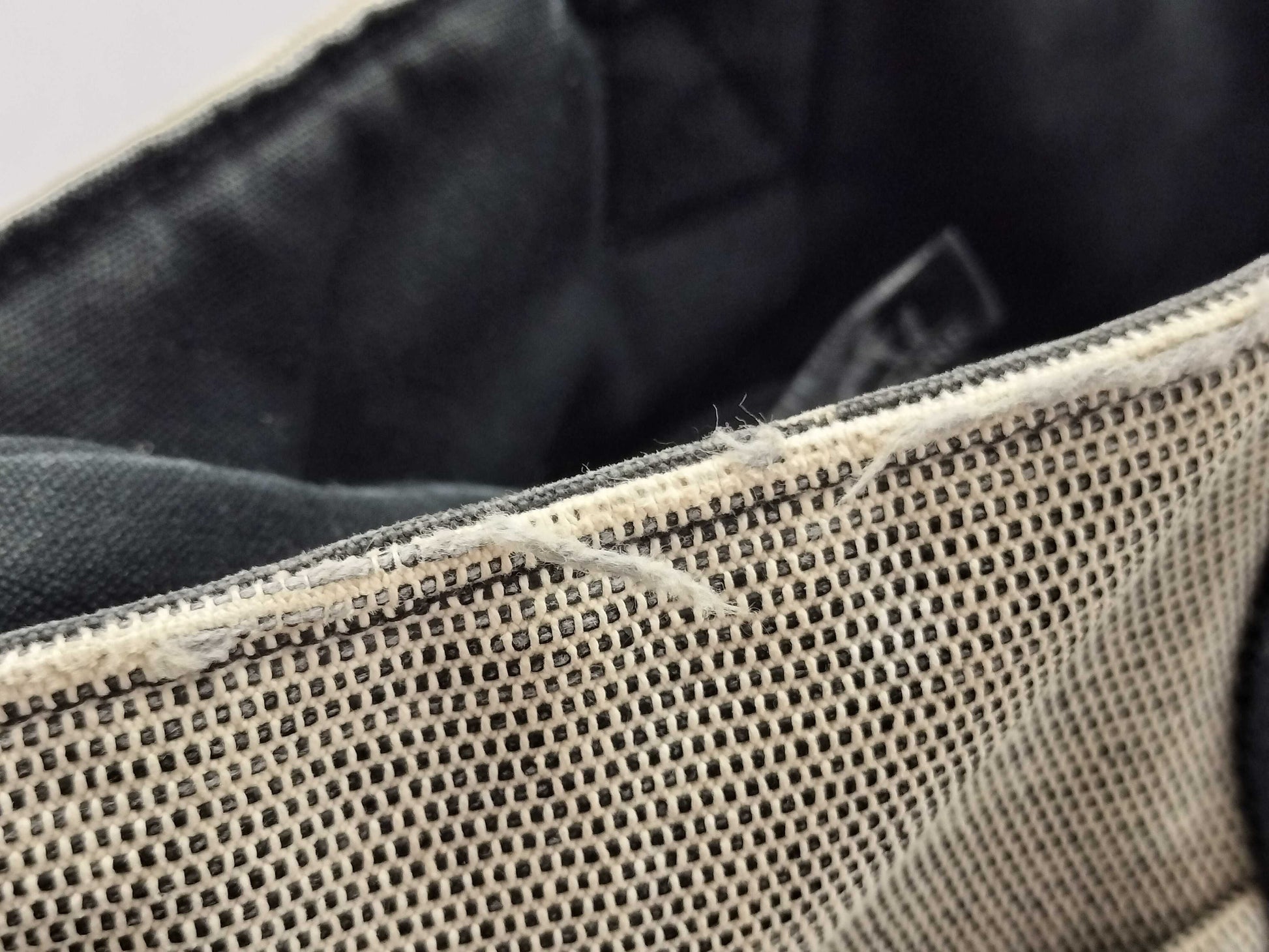HERMES Canvas Handbag