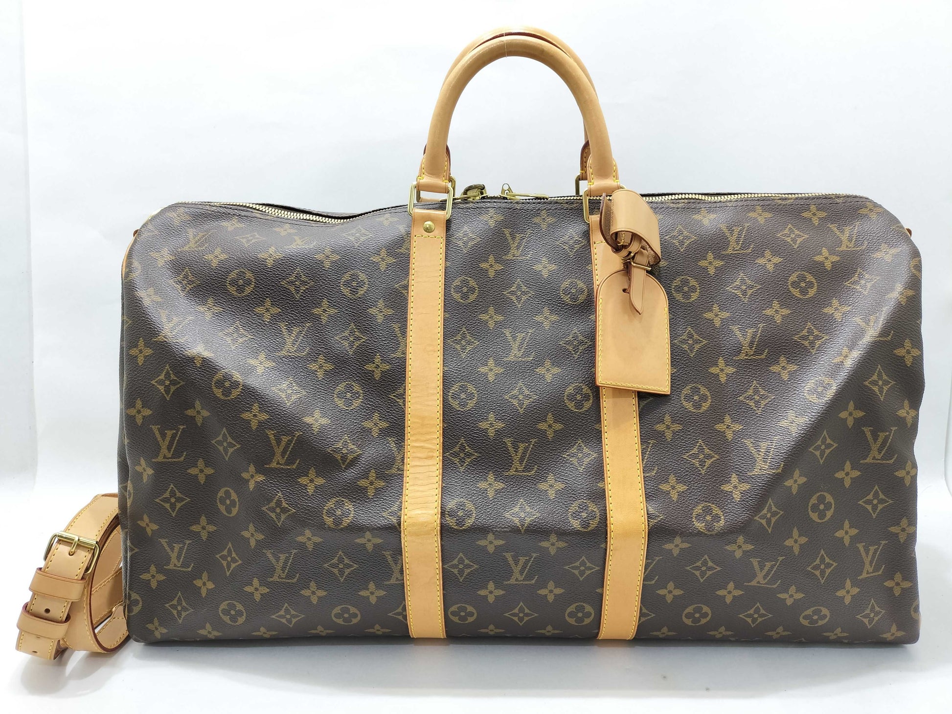 LOUIS VUITTON M41414 Monogram Louis Vuitton Monogram Keepall Bandouliere 55 Boston Bag