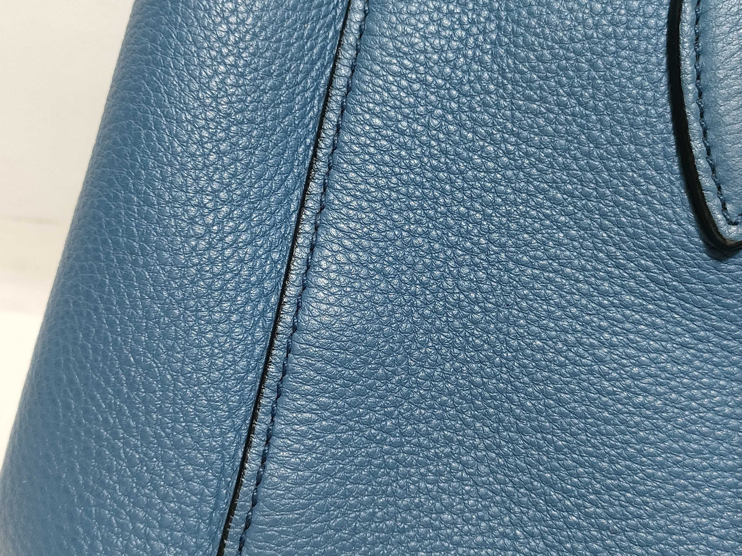 PRADA Prada Handbag Tote Bag Blue Leather Handbag