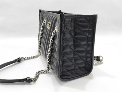 GUCCI GG Marmont Leather Chain Shoulder Bag