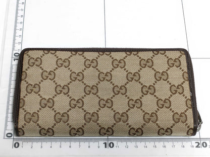 GUCCI GG Canvas Long Wallet