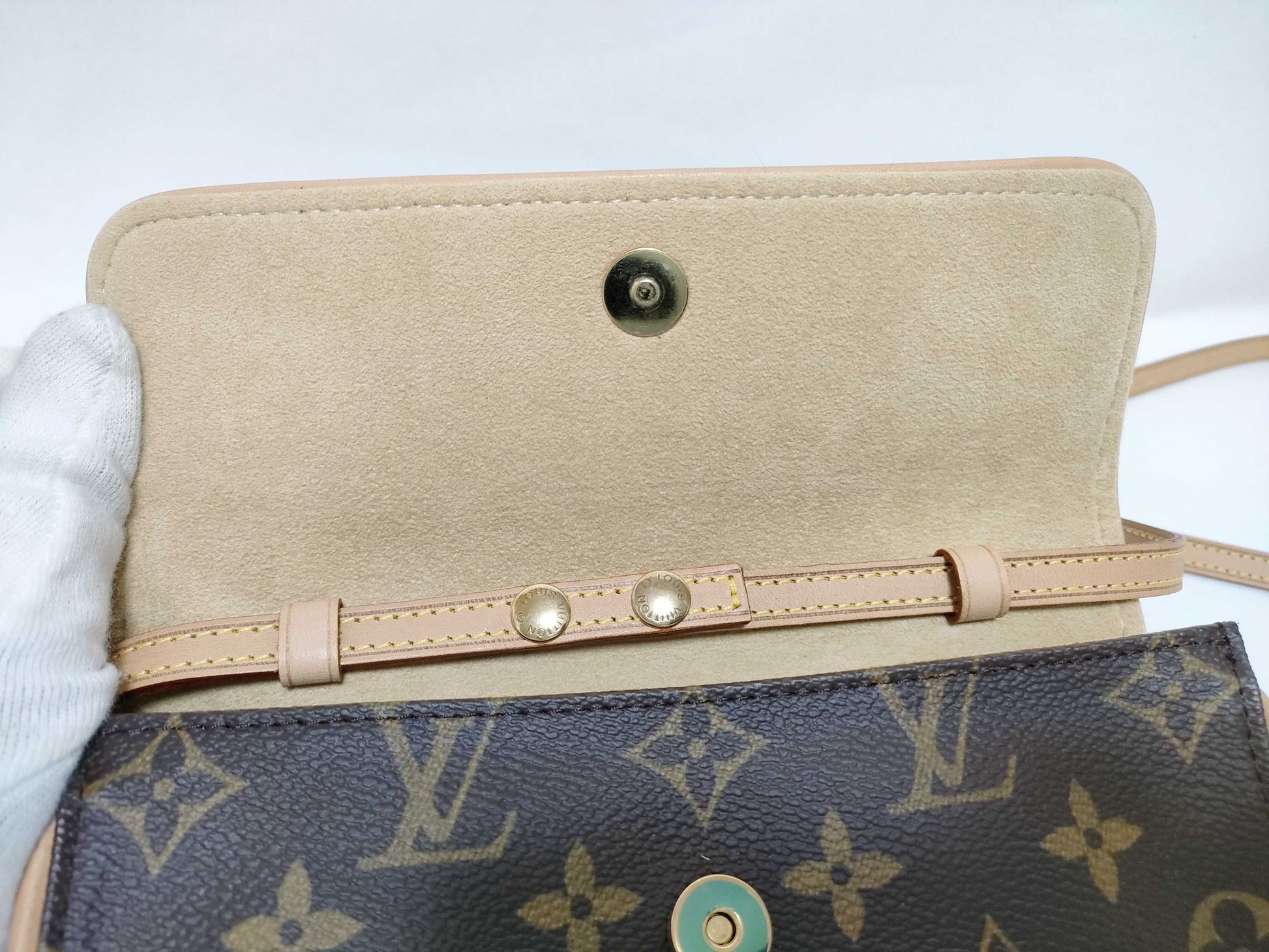 LOUIS VUITTON M51854 Monogram Louis Vuitton Monogram Pochette Twin PM Shoulder Bag