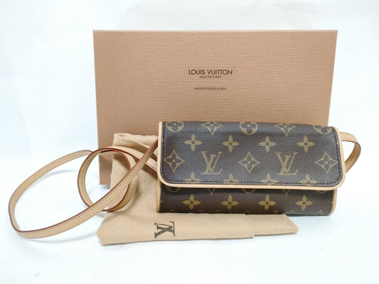 LOUIS VUITTON M51854 Monogram Louis Vuitton Monogram Pochette Twin PM Shoulder Bag