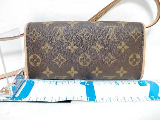 LOUIS VUITTON M51854 Monogram Louis Vuitton Monogram Pochette Twin PM Shoulder Bag