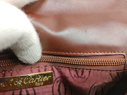 Cartier Must Cartier Trinity Must Line Shoulder Bag Leather Bordeaux Shoulder Bag