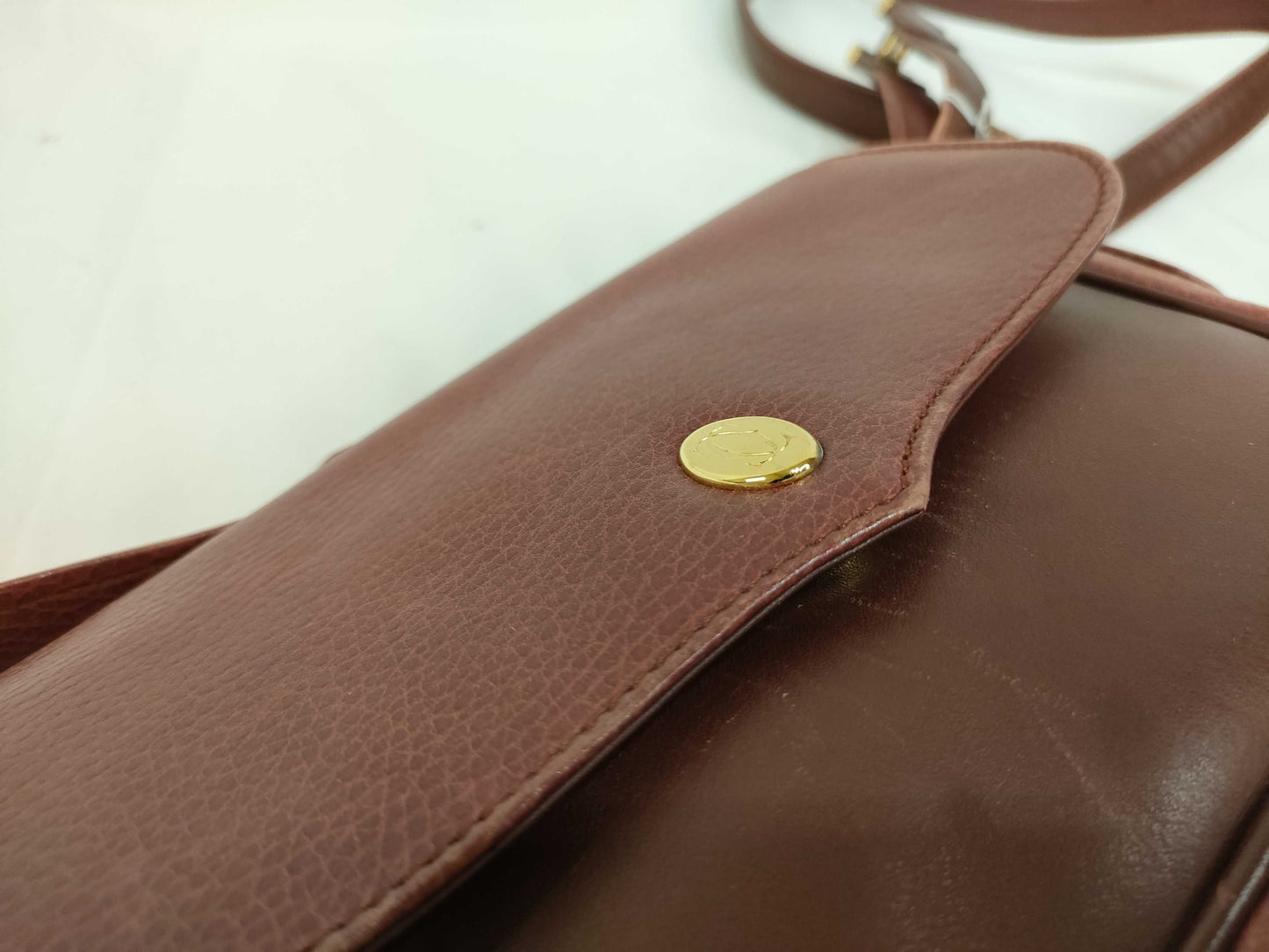 Cartier Must Cartier Trinity Must Line Shoulder Bag Leather Bordeaux Shoulder Bag