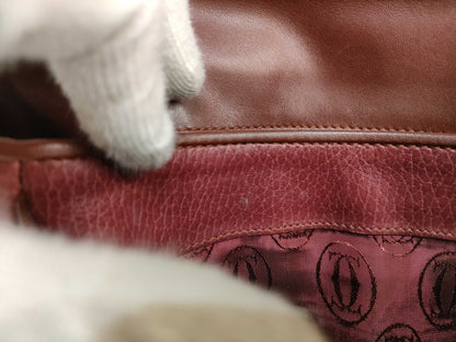 Cartier Must Cartier Trinity Must Line Shoulder Bag Leather Bordeaux Shoulder Bag