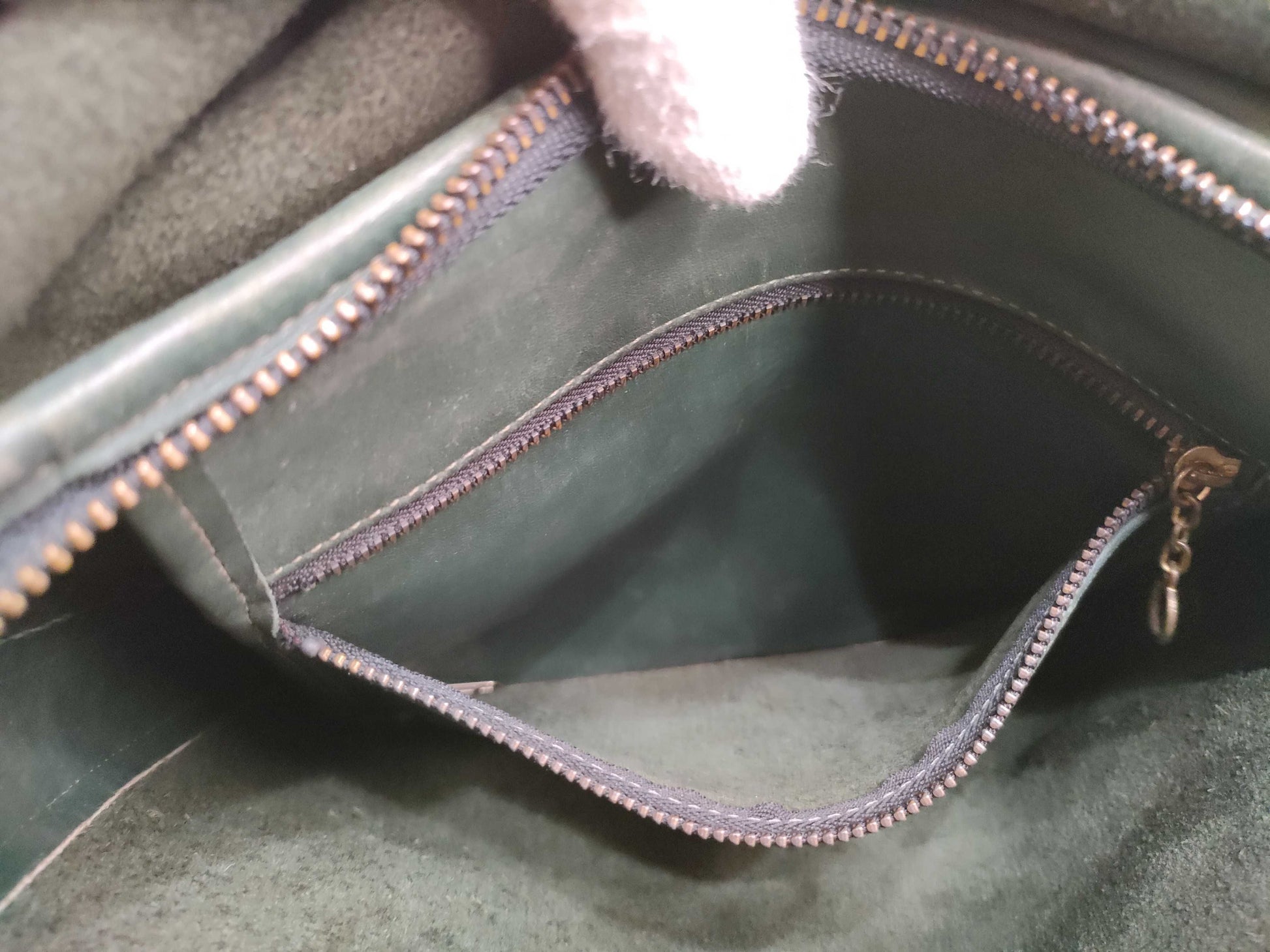 COACH Old Coach Leather Shoulder Bag Green Shoulder Bag